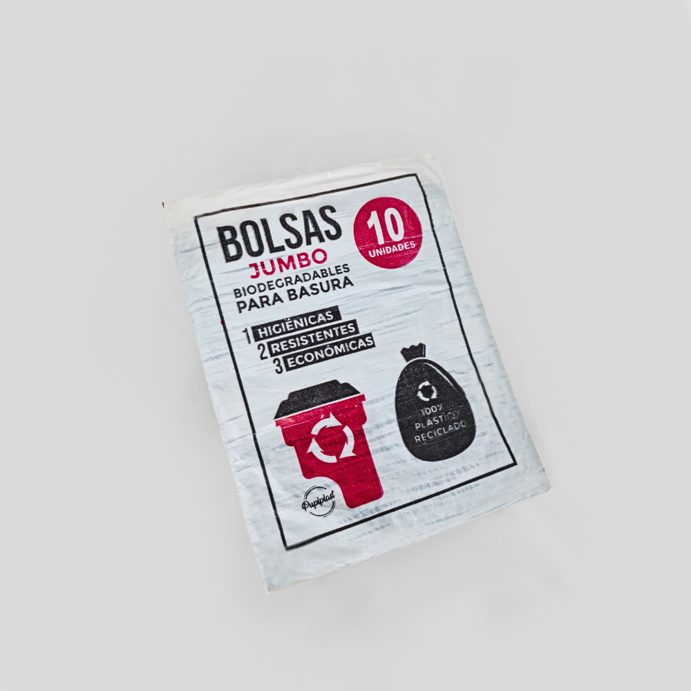 [1004] Bolsa jumbo x 10 unds (negra)